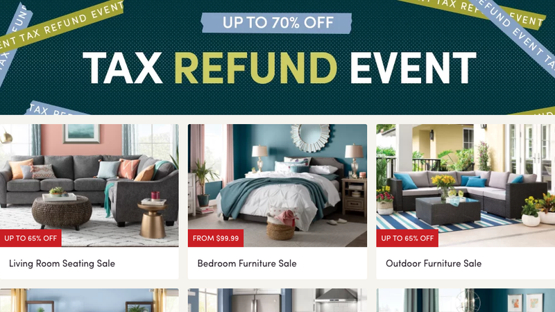 Hasta un 70% de descuento en rebajas de devolución de impuestos | WayfairImagen: Wayfair